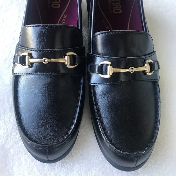 Munro Gryffin Black Loafer Size 6.5W NWOB 1.25” heel Academia Preppy College - Picture 9 of 10